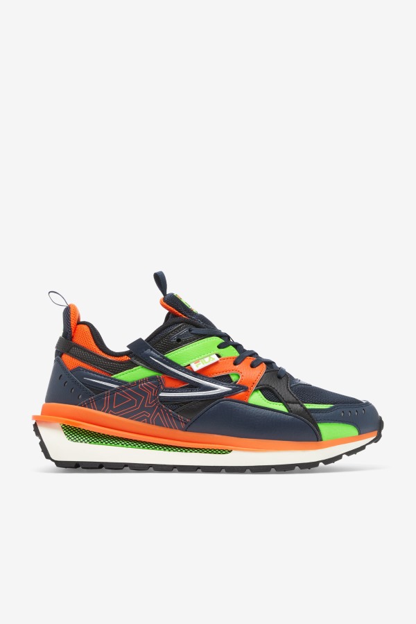 Men's Sandenal Blue/Red Orange/Green Fila Outlets