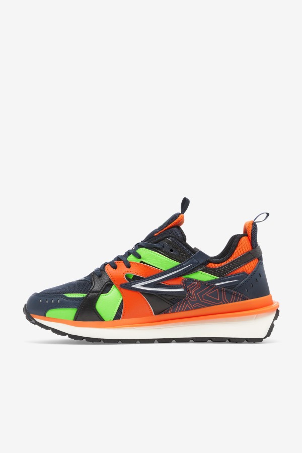 Men\'s Sandenal Blue/Red Orange/Green Fila Outlets