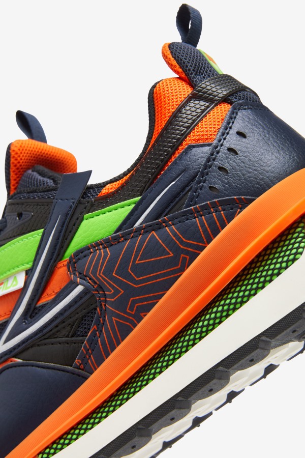 Men\'s Sandenal Blue/Red Orange/Green Fila Outlets
