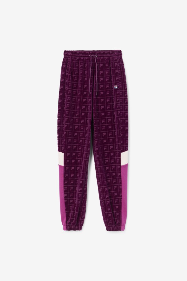 Helen Velour Jogger Grape Wine/Rouge/Potpourri Fila Outlets