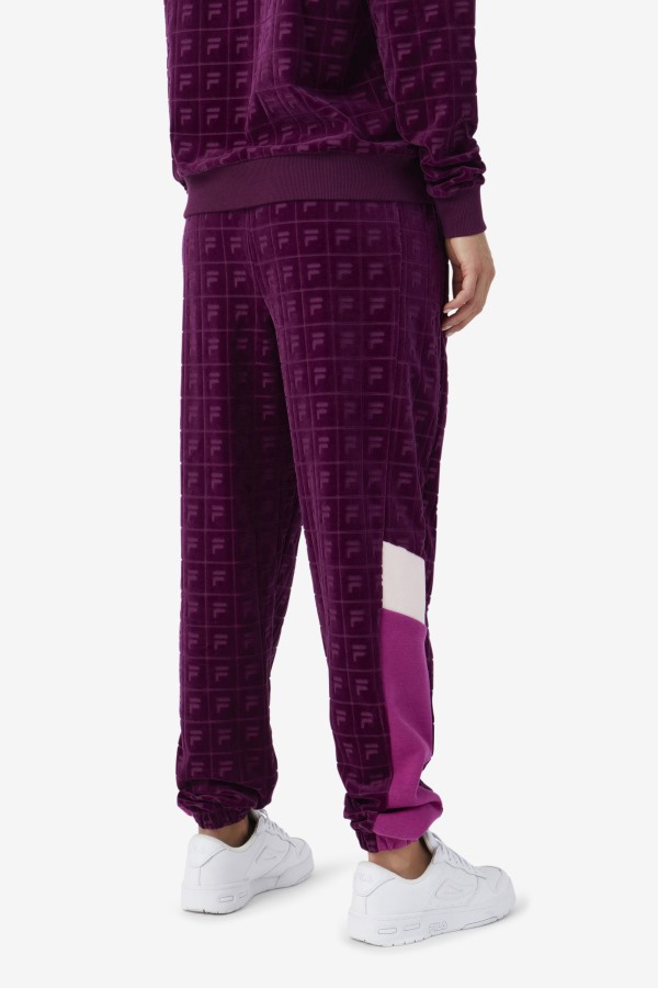 Helen Velour Jogger Grape Wine/Rouge/Potpourri Fila Outlets