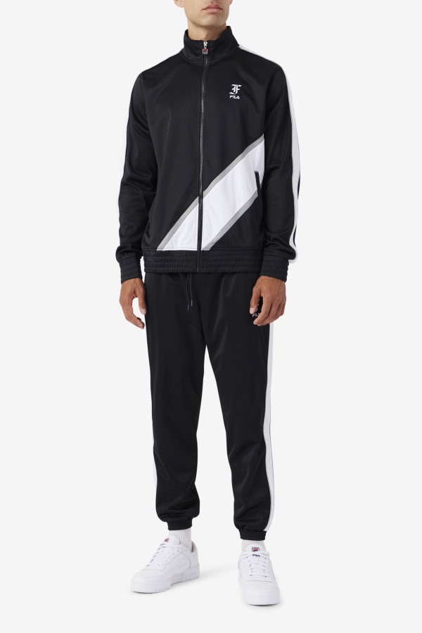 Black/White/Monument Runi Track Pant Fila Outlets