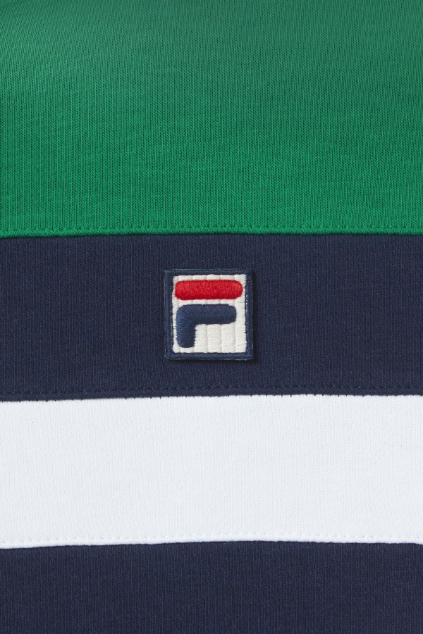 Fila Outlets Navy/Jelly Bean/White Arlo Hoodie