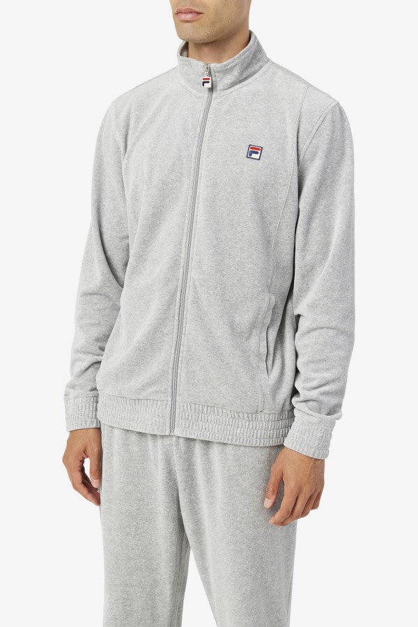O-Fit Velour Jacket Heather Grey Fila Outlets