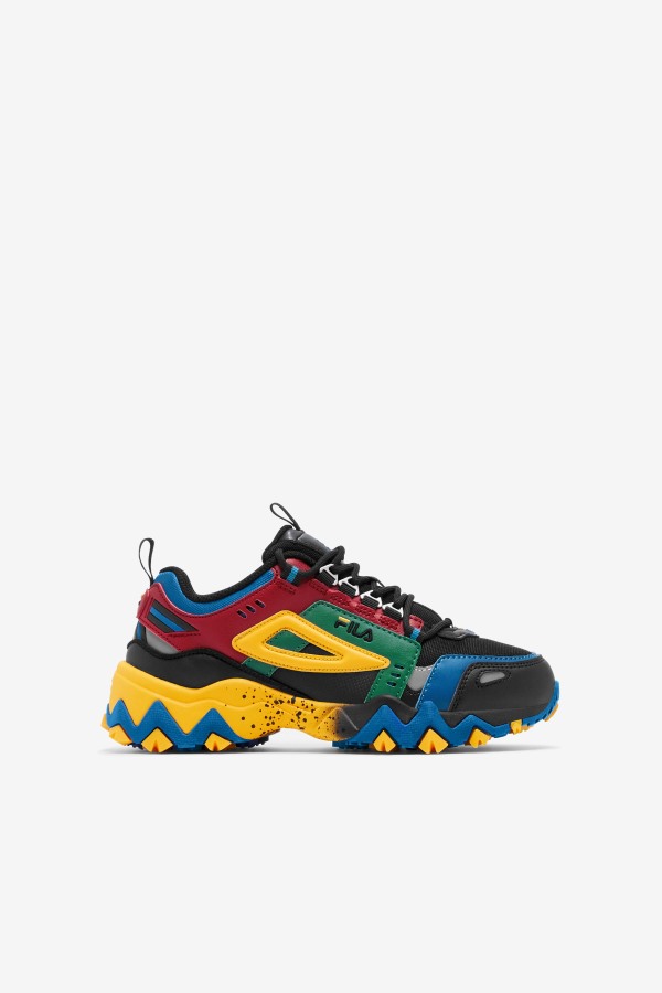 Black/Rio Red/Imperial Blue Big Kids' Oakmont TR Fila Outlets