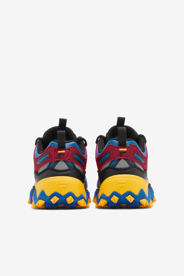 Black/Rio Red/Imperial Blue Big Kids\' Oakmont TR Fila Outlets