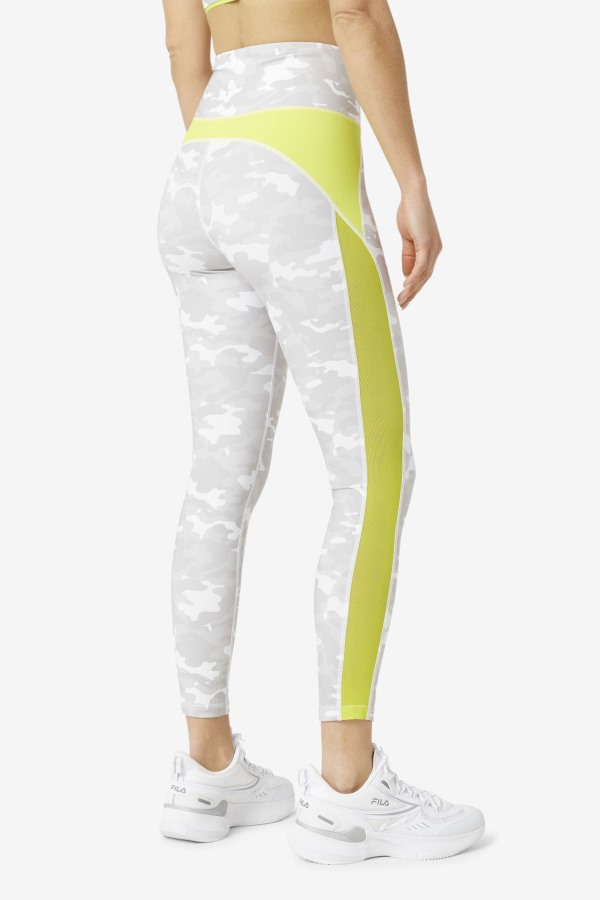Forza Contrast 7/8 Leggings White/Sulphur Fila Outlets