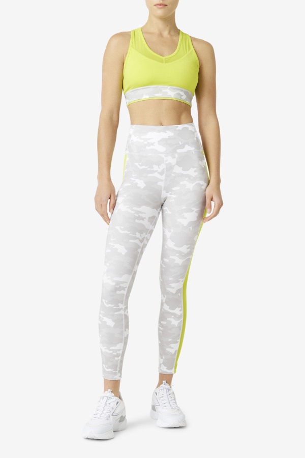 Forza Contrast 7/8 Leggings White/Sulphur Fila Outlets