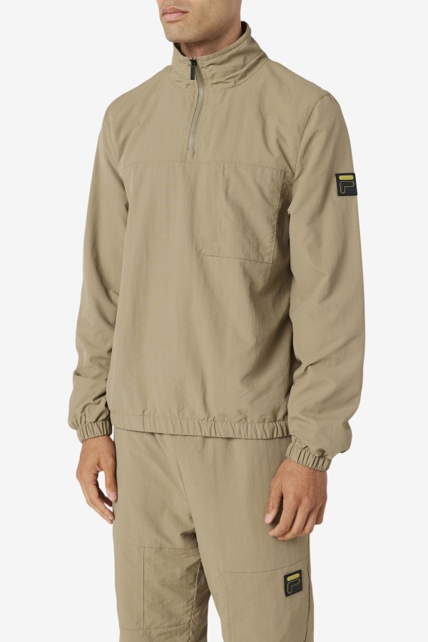Fila Outlets Covert Green Magnus 1/4 Zip Track Jacket