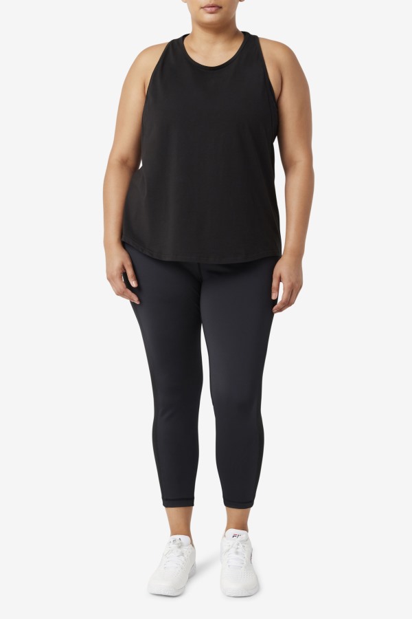 Fila Outlets Black Fi-Lux Long Tank Top