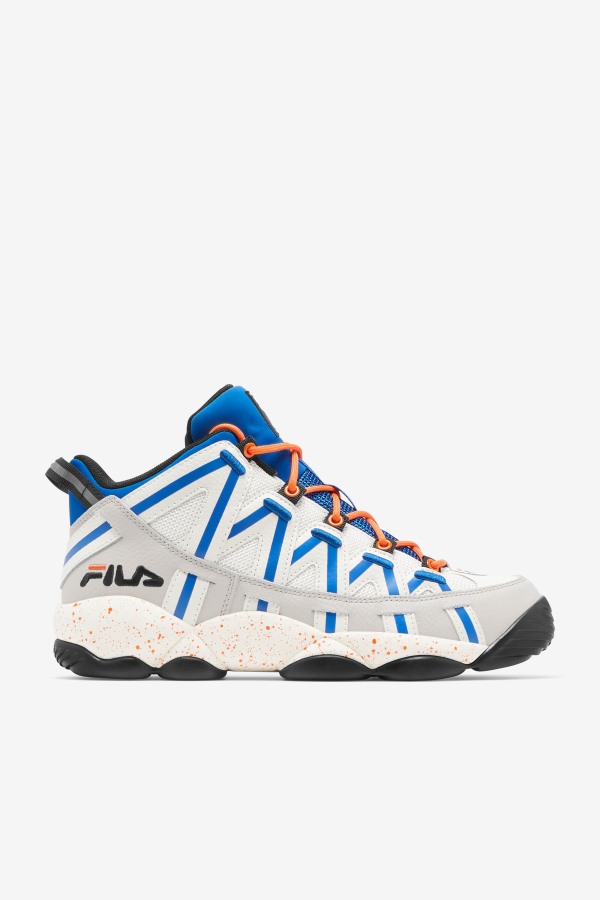 White/Silver Gray/Blue Fila Outlets Men's Stackhouse Spaghetti