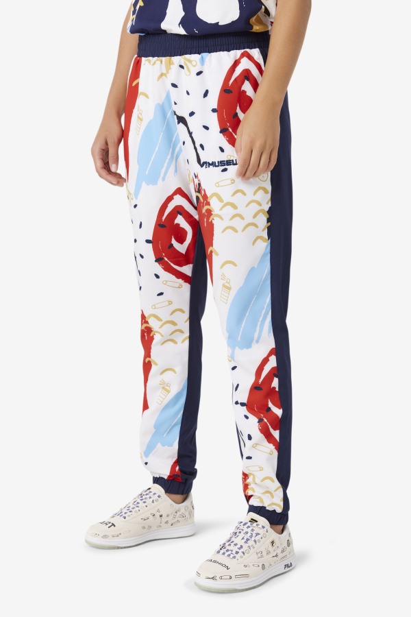 Fila x The Museum Printed Track Pant Fila Outlets Peacoat/White/Red
