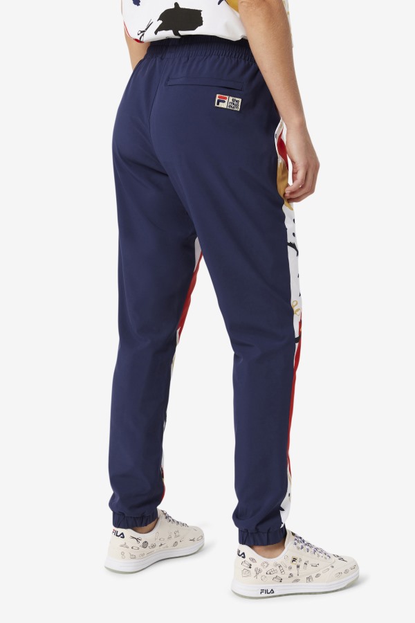 Fila x The Museum Printed Track Pant Fila Outlets Peacoat/White/Red