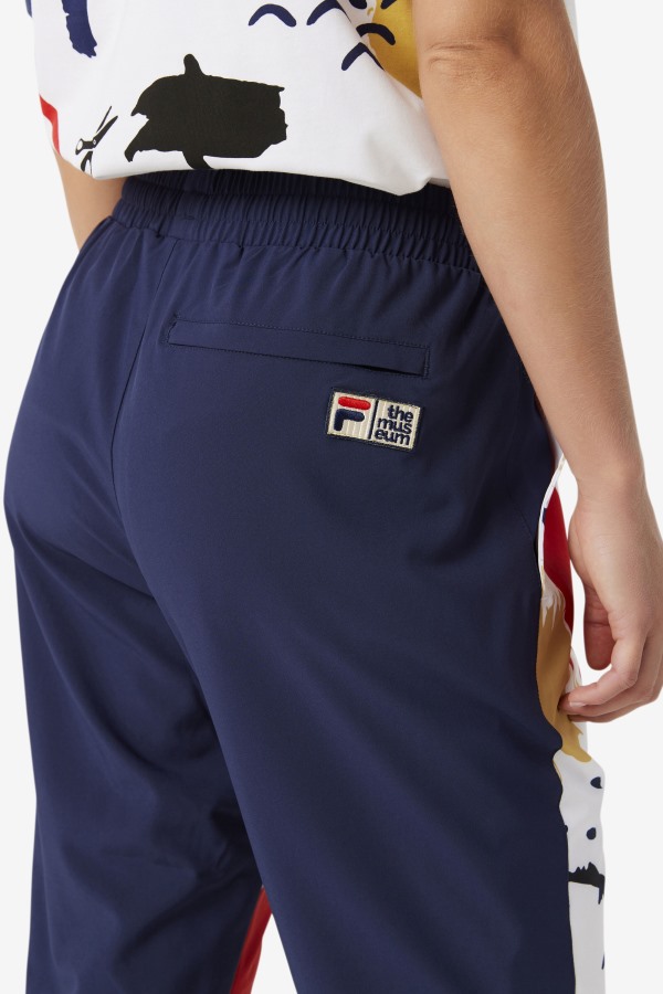 Fila x The Museum Printed Track Pant Fila Outlets Peacoat/White/Red
