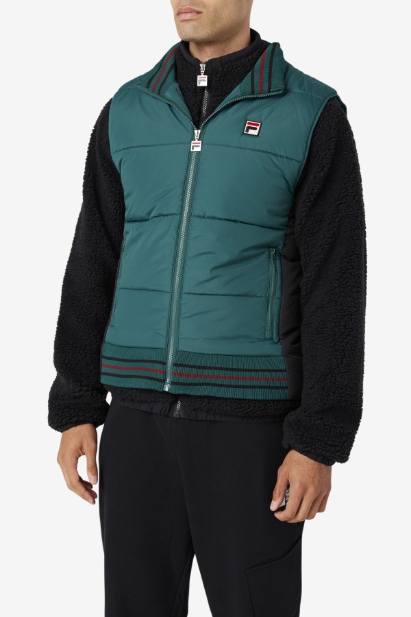 Matias Vest June Bug/Black Fila Outlets