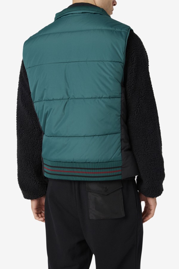 Matias Vest June Bug/Black Fila Outlets