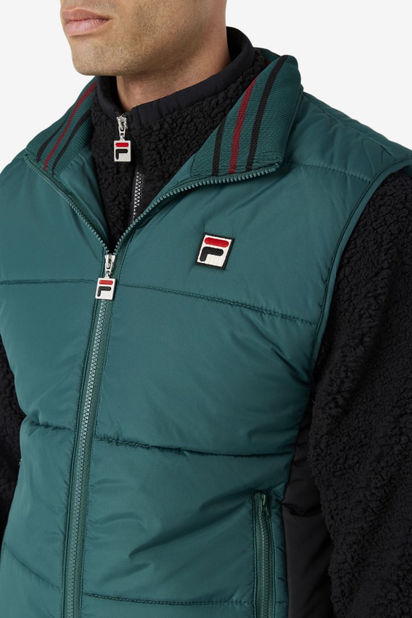 Matias Vest June Bug/Black Fila Outlets
