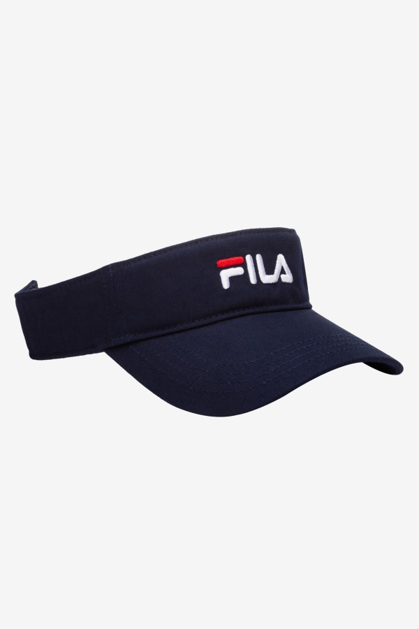 Embroidered Visor Navy Fila Outlets