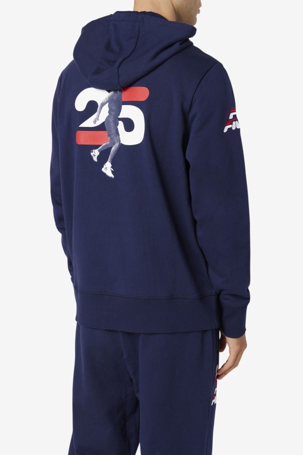 Navy Grant Hill Lazarus Hoodie Fila Outlets