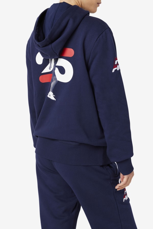 Navy Grant Hill Lazarus Hoodie Fila Outlets