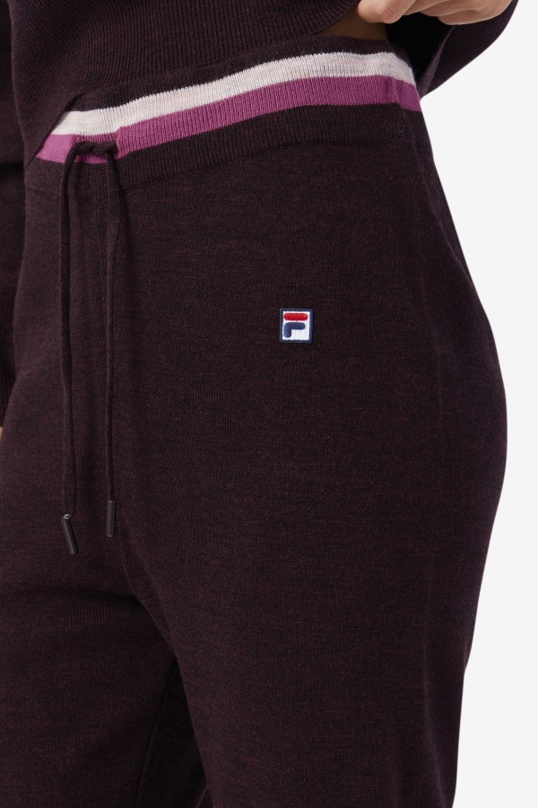 Fila Outlets Frankie Knit Pant Grape Wine/Rouge/Potpourri