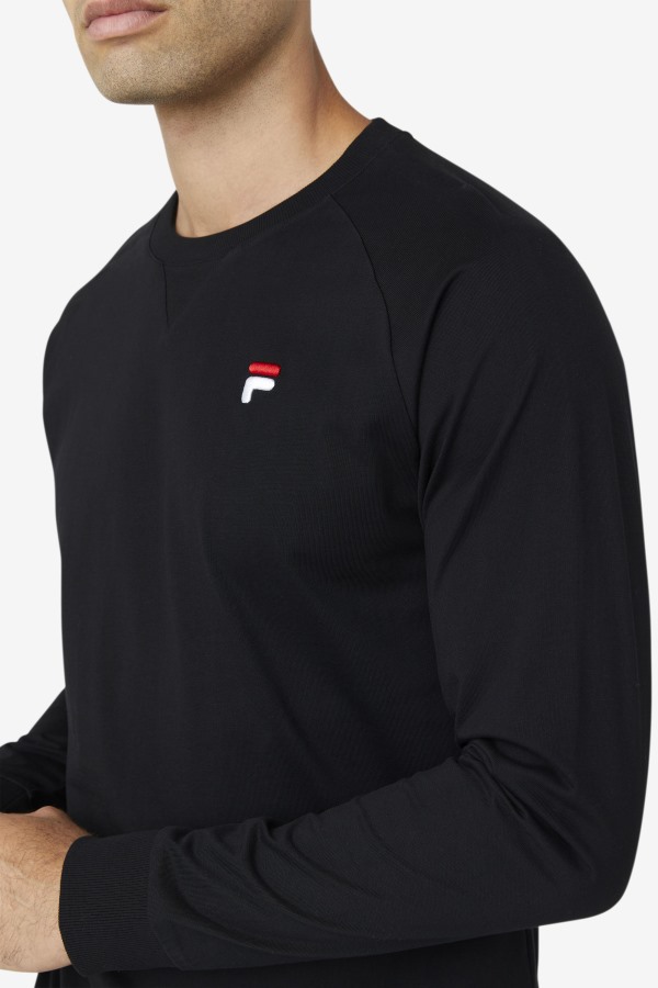 Fila Outlets Flynn Long Sleeve Tee Black