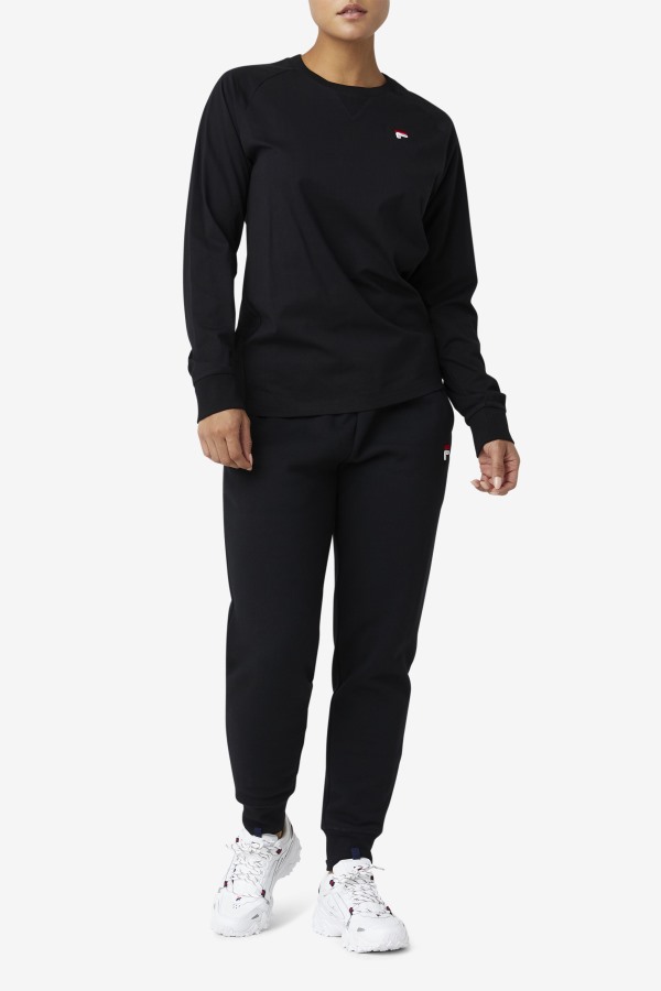 Fila Outlets Flynn Long Sleeve Tee Black
