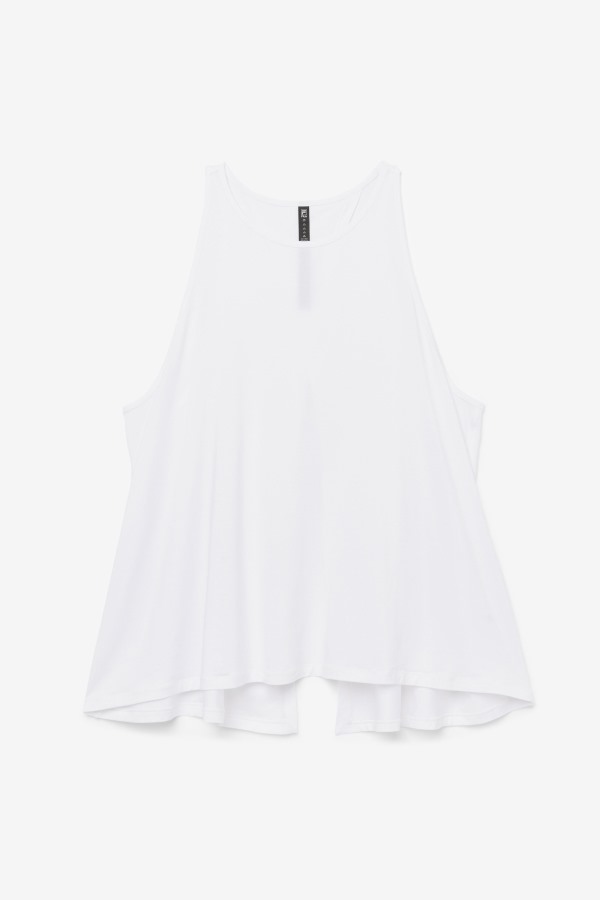 White Fila Outlets Fi-Lux Open Back Tank Top