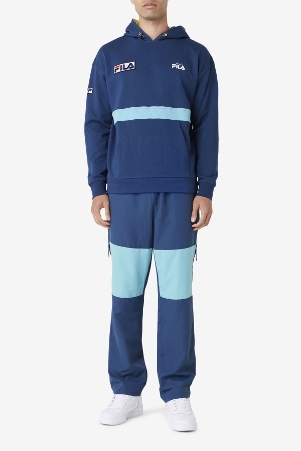 Fila Outlets Vinodi Windpant Navy/Bayou/Cherry Tomato