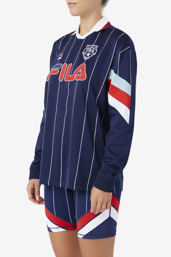 Navy/White/Red Fila Outlets Zorra Goalie Jersey