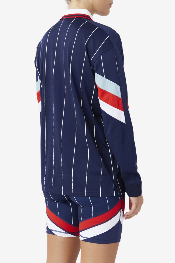 Navy/White/Red Fila Outlets Zorra Goalie Jersey