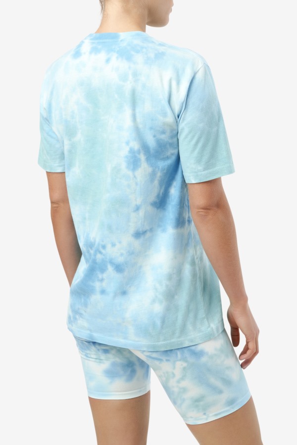 Alivia Tie Dye Tee White/Splish/All/Latigo Bay Fila Outlets