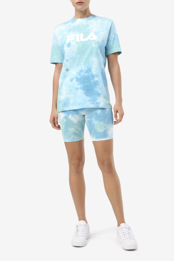 Alivia Tie Dye Tee White/Splish/All/Latigo Bay Fila Outlets