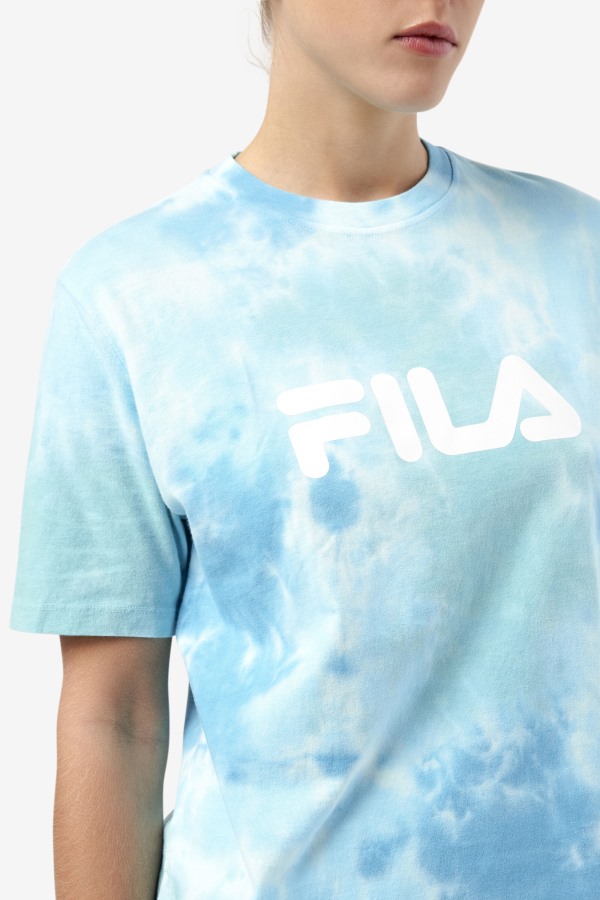Alivia Tie Dye Tee White/Splish/All/Latigo Bay Fila Outlets