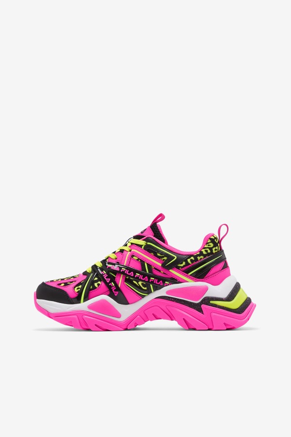 Pink/Black/White Fila Outlets Women\'s Electrove 2