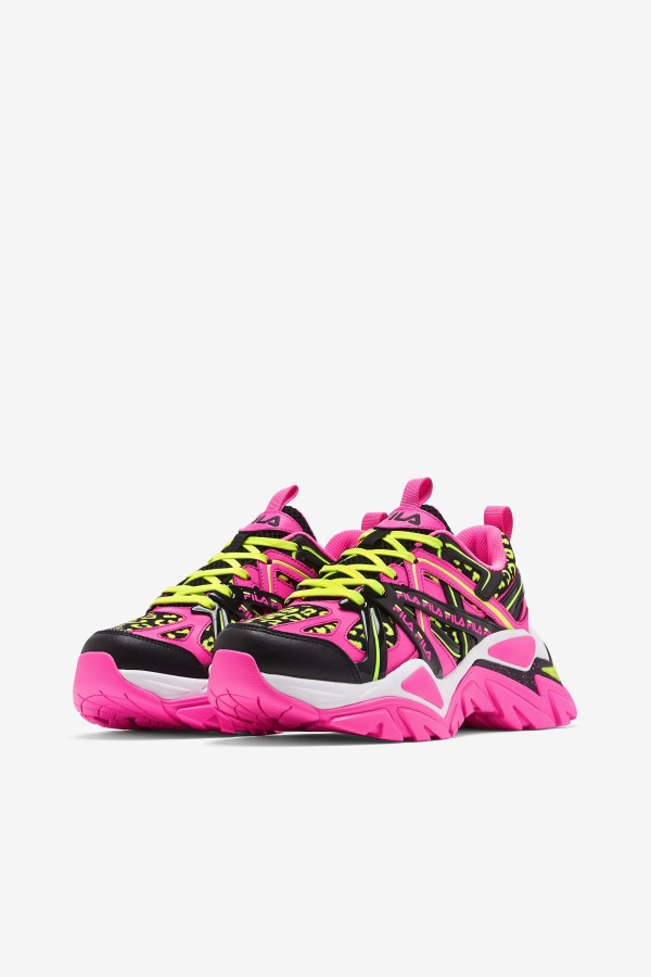 Pink/Black/White Fila Outlets Women\'s Electrove 2
