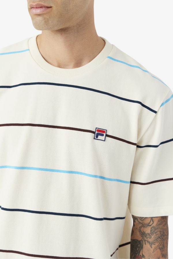 Egret/Teal/Brown Stone Fila Outlets Thiago Crew
