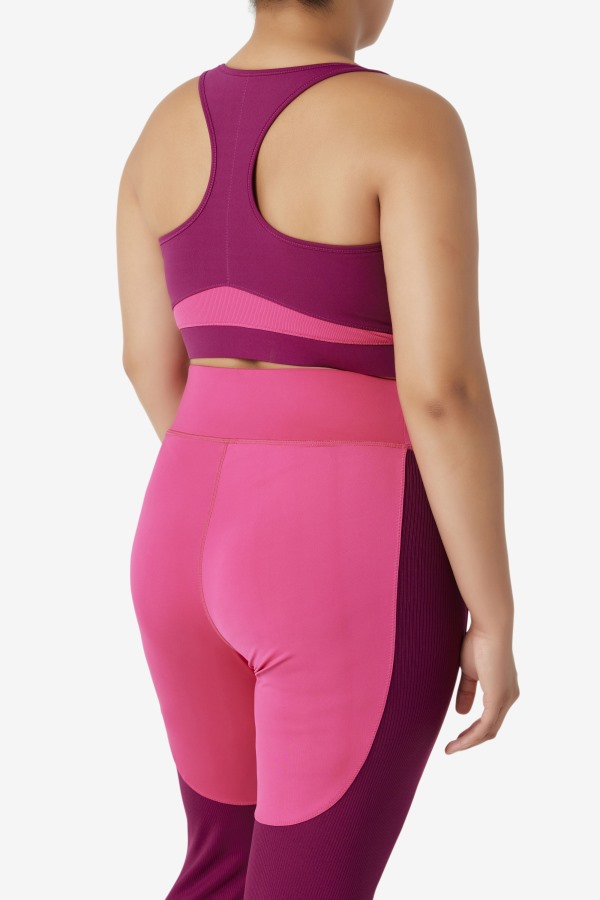 Magenta Purple/Bright Pink Fila Outlets Uplift Racerback Sports Bra