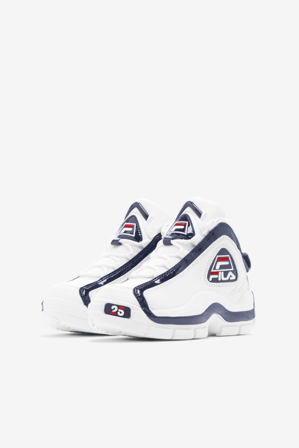 Fila Outlets White/Navy/Red Big Kids\' Grant Hill 2 25th Anniversary Edition