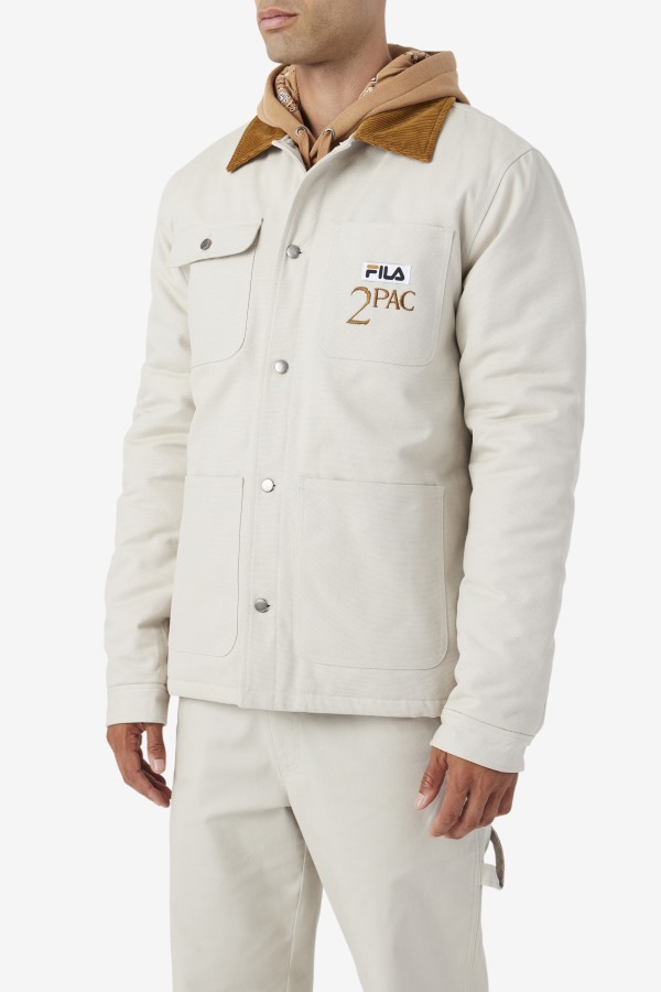 Fila Outlets 2Pac Jacket Dove/Bronze Brown