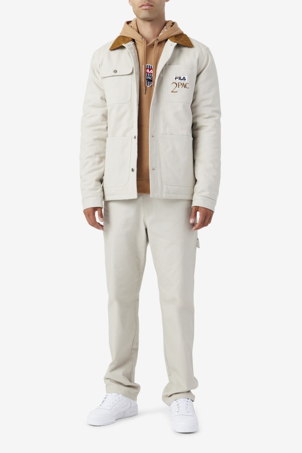 Fila Outlets 2Pac Jacket Dove/Bronze Brown