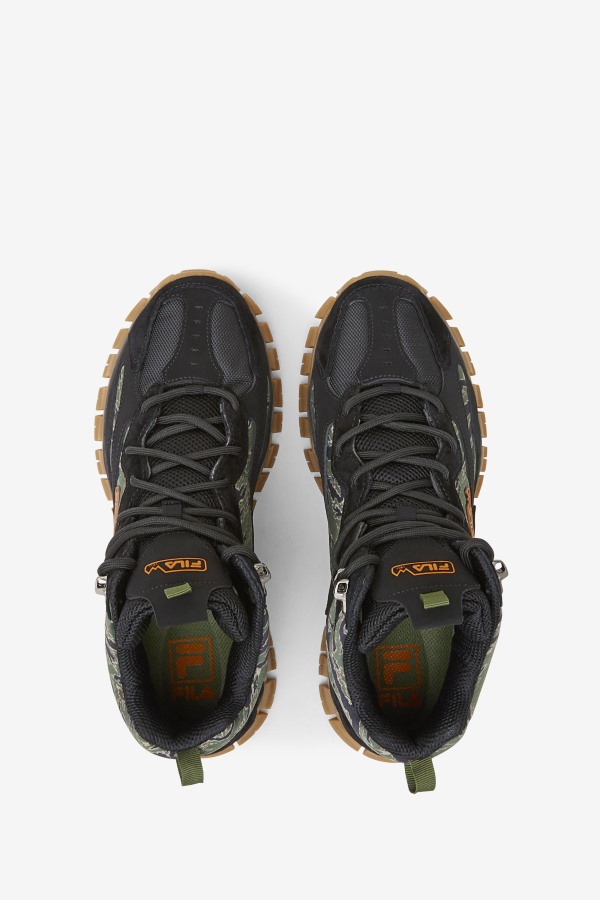 Black/Chive/Gum Fila Outlets Big Kids\' Ray Tracer Tr 2 Mid
