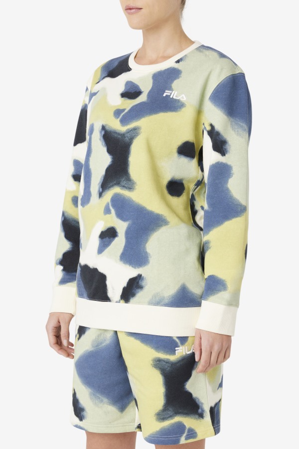 Jael Sweatshirt Fila Outlets Brushstroke Print