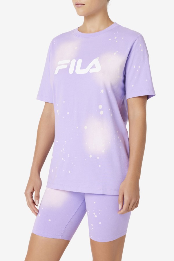 Alivia Tie Dye Tee Fila Outlets Viola Tie Dye