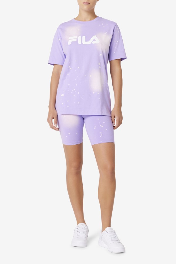 Alivia Tie Dye Tee Fila Outlets Viola Tie Dye