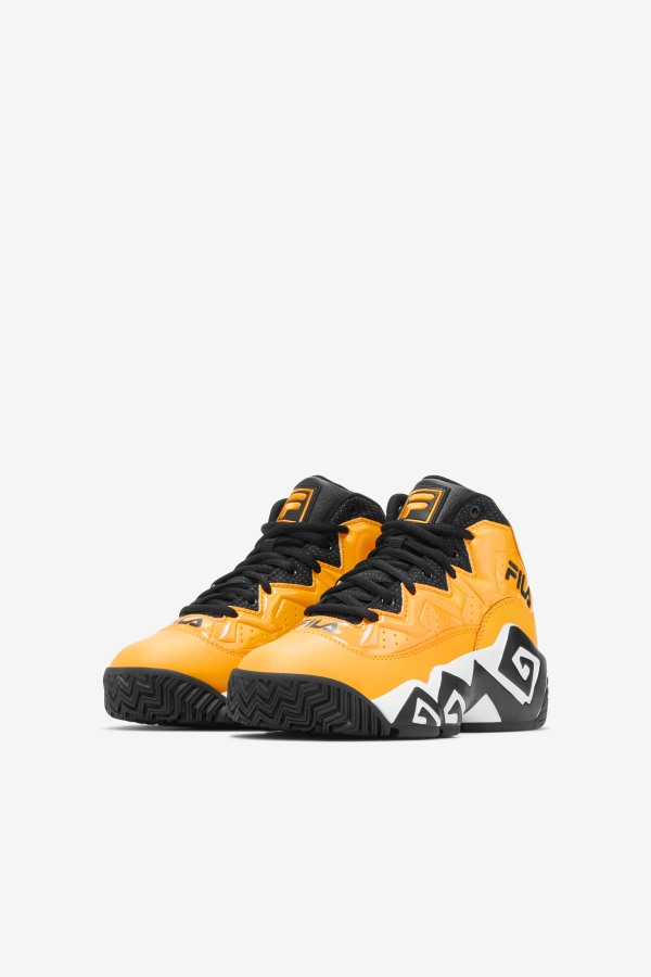 Lemon/White/Black Little Kids\' Mb Night Walk Fila Outlets