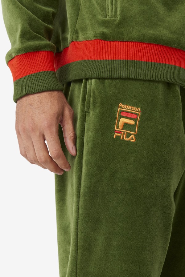 Fila x Paterson Velour Pant Douglas Fir/Poppy/Desert Sun Fila Outlets