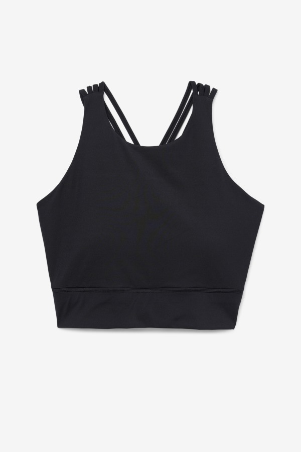 Uplift High Neck Sports Bra Fila Outlets Black