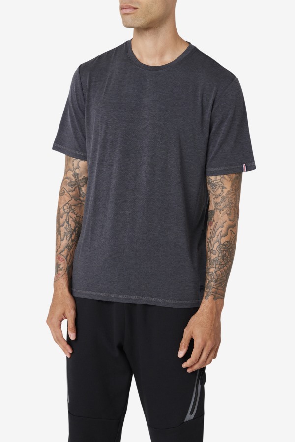 Fila Outlets Black Heather Commuter Tee