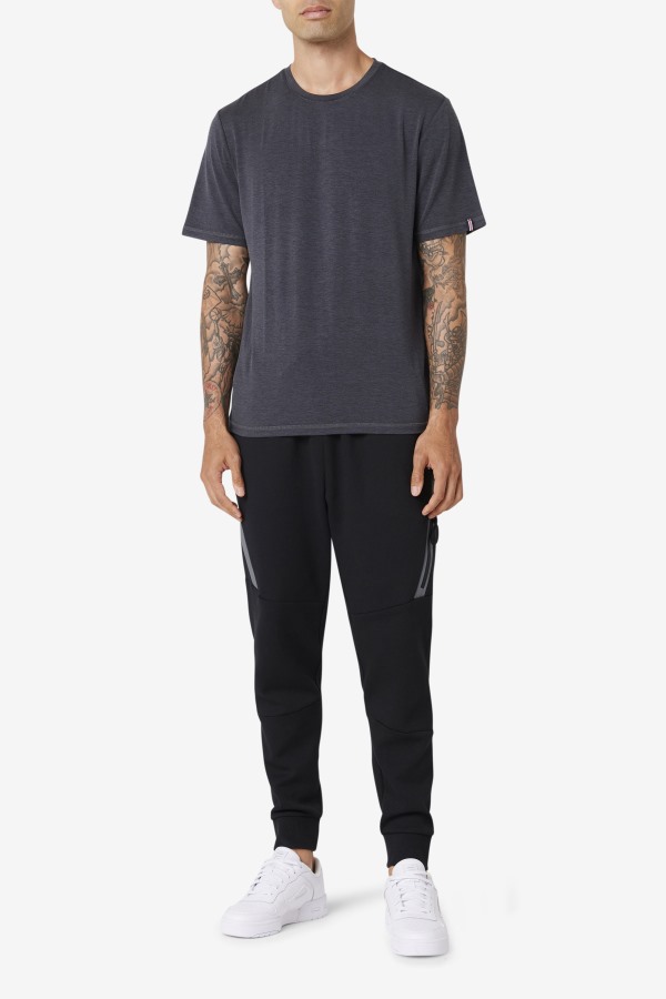 Fila Outlets Black Heather Commuter Tee